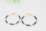 Crystal Sparkling Multicolor Hoop Earrings