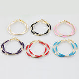 Crystal Sparkling Multicolor Hoop Earrings