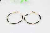 Crystal Sparkling Multicolor Hoop Earrings